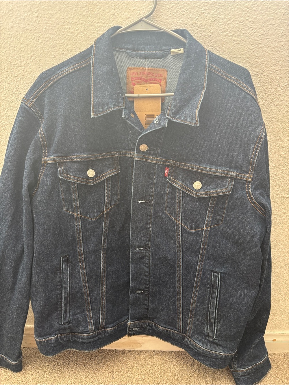 Levi's Dark Blue Denim Trucker Jacket